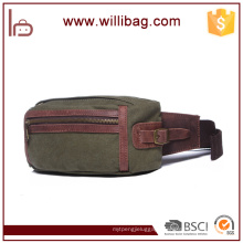 Vintage Canvas Messenger Waist Hiking Travel Zipper Canvas Waist Bag